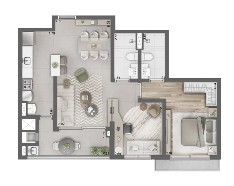 Foto 4 de Apartamento com 3 quartos à venda, 119m2 em Higienópolis, Porto Alegre - RS