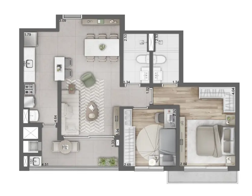 Apartamento com 3 quartos à venda, 124m2 em Higienópolis, Porto Alegre - RS - imagem 3 Foto 3 de Apartamento com 3 quartos à venda, 124m2 em Higienópolis, Porto Alegre - RS