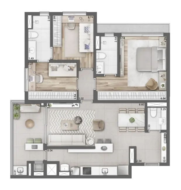 Apartamento com 2 quartos à venda, 113m2 em Higienópolis, Porto Alegre - RS - imagem 5 Foto 5 de Apartamento com 2 quartos à venda, 113m2 em Higienópolis, Porto Alegre - RS