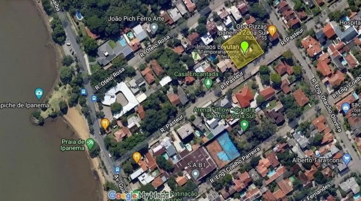 Foto 1 de Terreno / Lote à venda, 1242m2 em Ipanema, Porto Alegre - RS