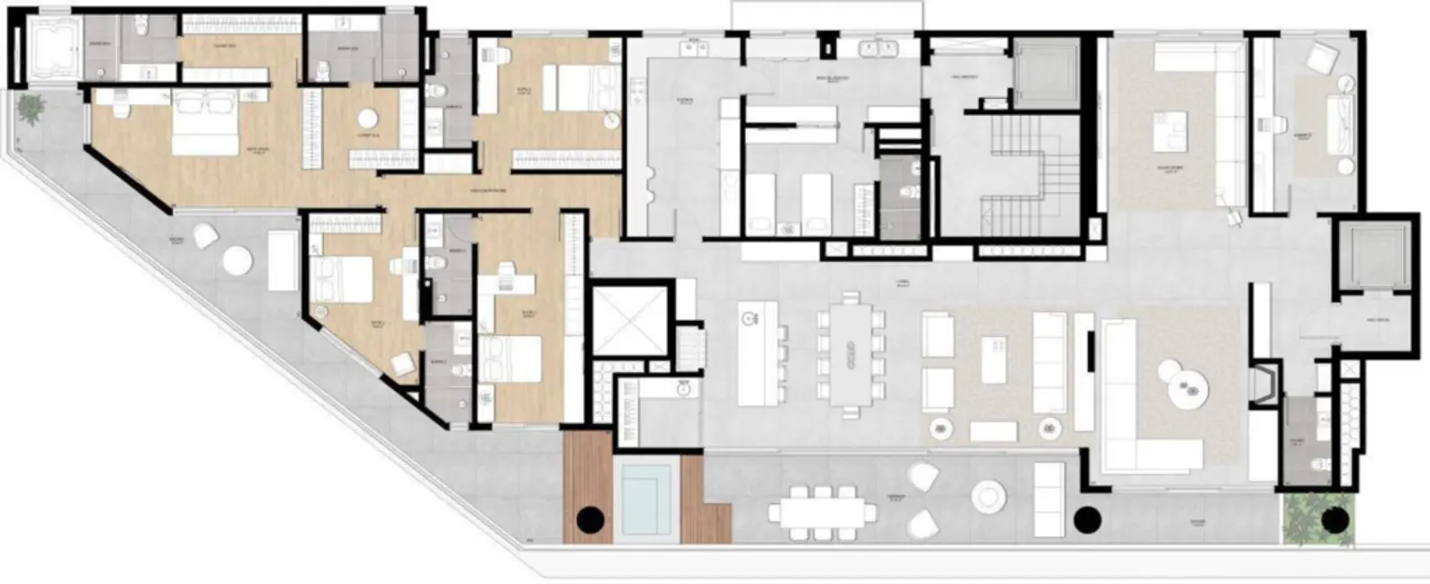 Foto 2 de Apartamento com 4 quartos à venda, 343m2 em Chácara das Pedras, Porto Alegre - RS