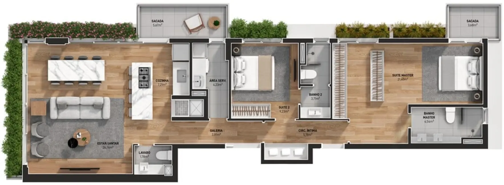 Apartamento com 3 quartos à venda, 188m2 em Petrópolis, Porto Alegre - RS - imagem 9 Foto 9 de Apartamento com 3 quartos à venda, 188m2 em Petrópolis, Porto Alegre - RS