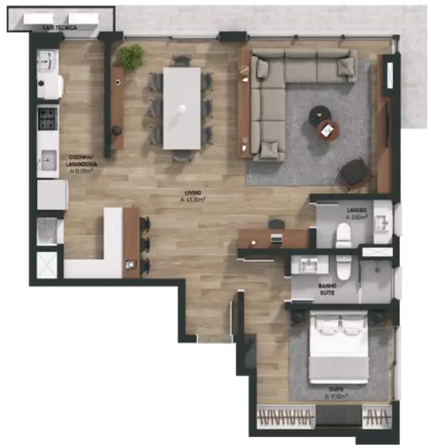 Apartamento com 2 quartos à venda, 153m2 em Petrópolis, Porto Alegre - RS - imagem 8 Foto 8 de Apartamento com 2 quartos à venda, 153m2 em Petrópolis, Porto Alegre - RS