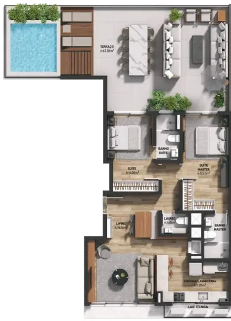 Foto 6 de Apartamento com 3 quartos à venda, 119m2 em Petrópolis, Porto Alegre - RS