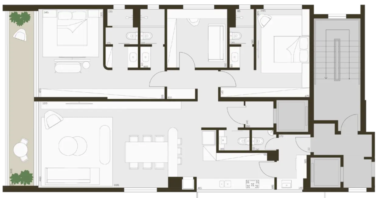 Apartamento com 3 quartos à venda, 402m2 em Petrópolis, Porto Alegre - RS - imagem 9 Foto 9 de Apartamento com 3 quartos à venda, 402m2 em Petrópolis, Porto Alegre - RS