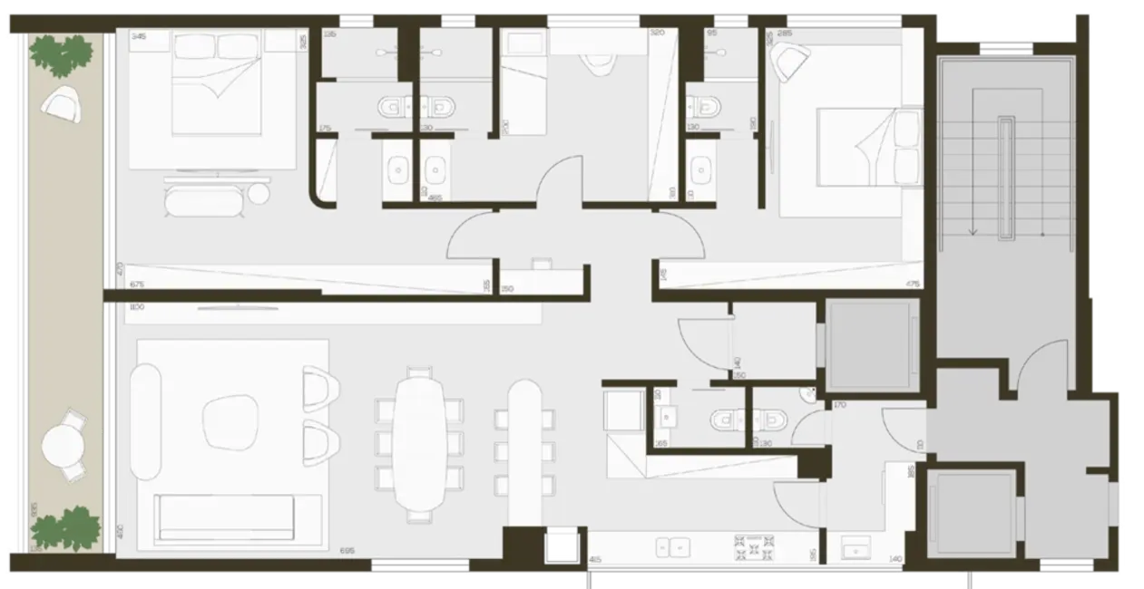 Apartamento com 3 quartos à venda, 402m2 em Petrópolis, Porto Alegre - RS - imagem 7 Foto 7 de Apartamento com 3 quartos à venda, 402m2 em Petrópolis, Porto Alegre - RS