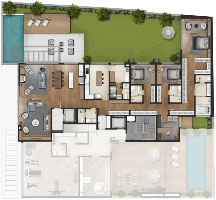 Apartamento com 4 quartos à venda, 344m2 em Moinhos de Vento, Porto Alegre - RS - imagem 5 Foto 5 de Apartamento com 4 quartos à venda, 344m2 em Moinhos de Vento, Porto Alegre - RS