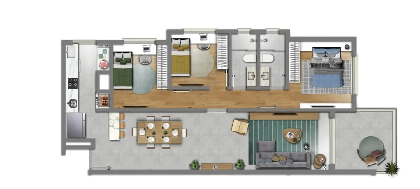 Apartamento com 2 quartos à venda, 65m2 em Petrópolis, Porto Alegre - RS - imagem 4 Foto 4 de Apartamento com 2 quartos à venda, 65m2 em Petrópolis, Porto Alegre - RS