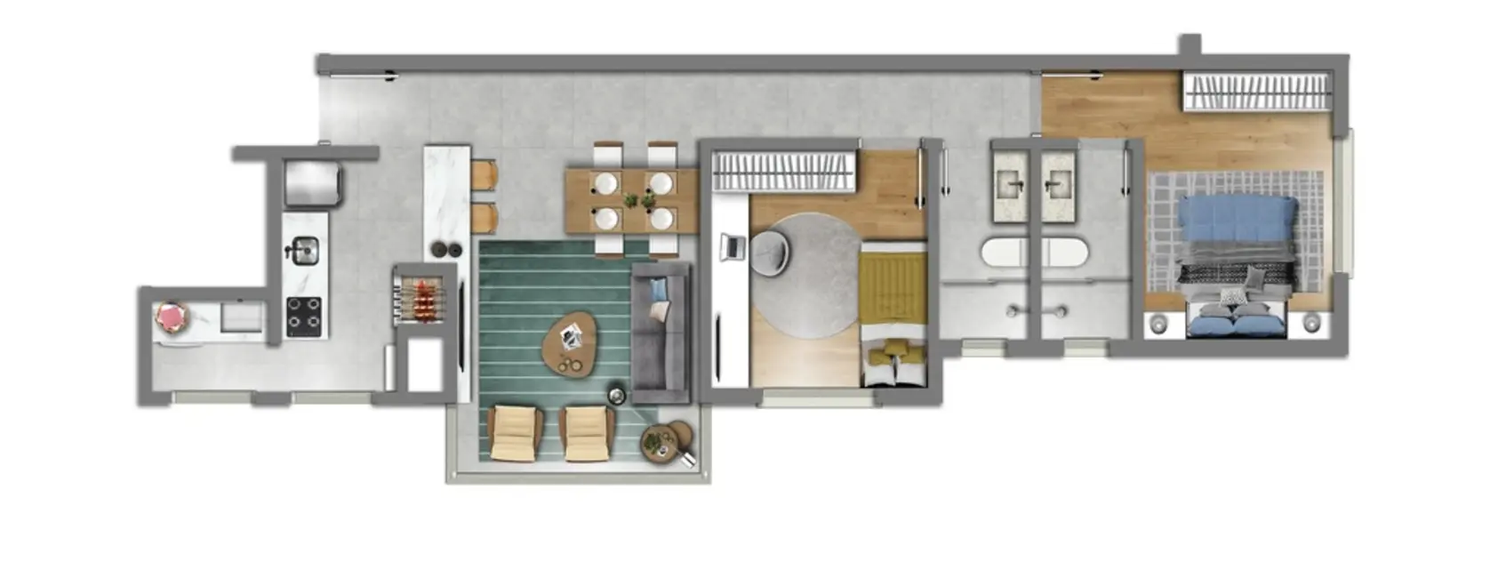 Foto 2 de Apartamento com 2 quartos à venda, 65m2 em Petrópolis, Porto Alegre - RS