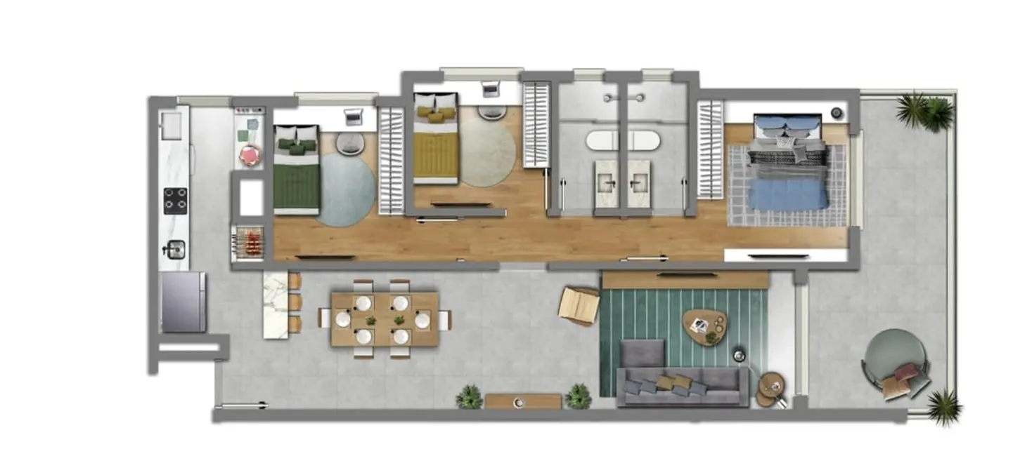 Apartamento com 2 quartos à venda, 62m2 em Petrópolis, Porto Alegre - RS - imagem 5 Foto 5 de Apartamento com 2 quartos à venda, 62m2 em Petrópolis, Porto Alegre - RS