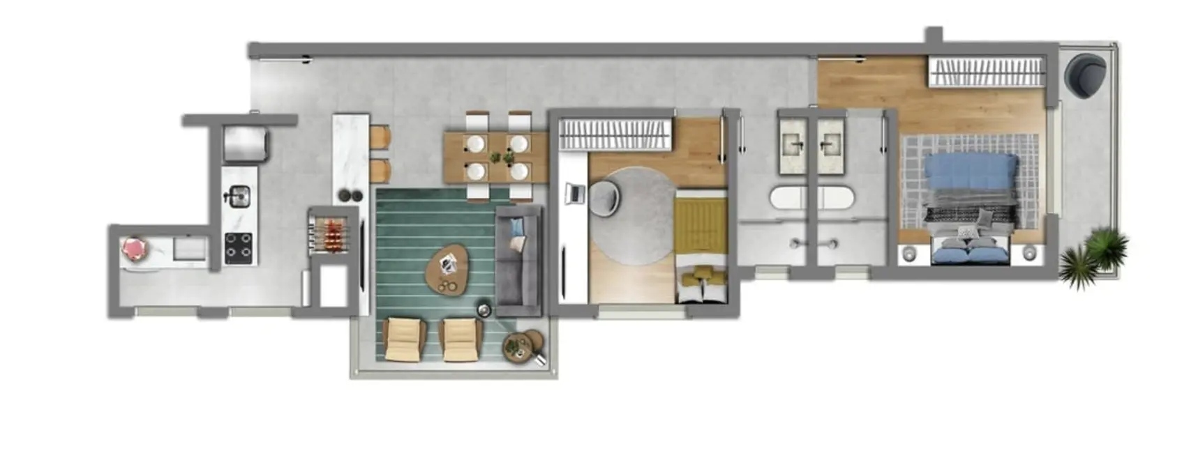 Apartamento com 2 quartos à venda, 62m2 em Petrópolis, Porto Alegre - RS - imagem 3 Foto 3 de Apartamento com 2 quartos à venda, 62m2 em Petrópolis, Porto Alegre - RS