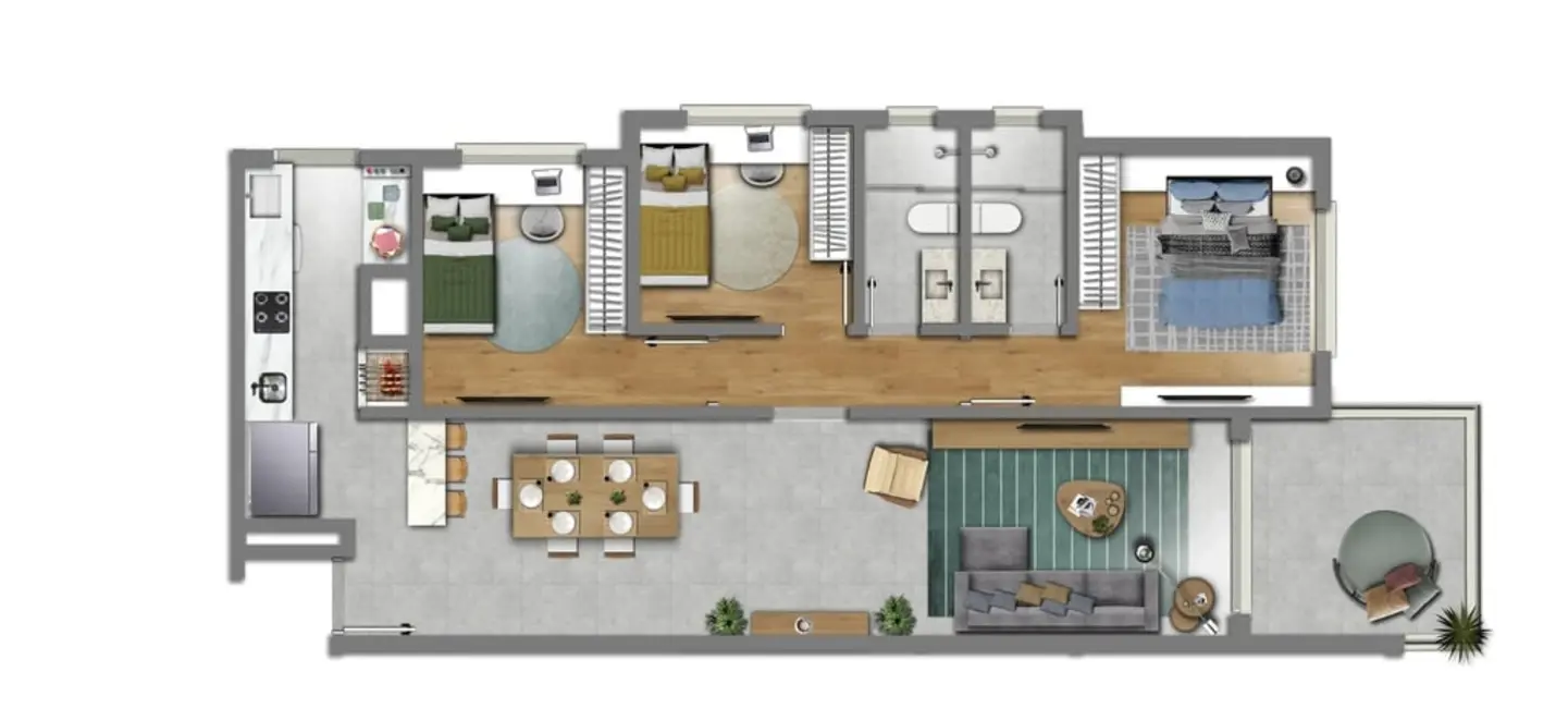 Apartamento com 2 quartos à venda, 62m2 em Petrópolis, Porto Alegre - RS - imagem 4 Foto 4 de Apartamento com 2 quartos à venda, 62m2 em Petrópolis, Porto Alegre - RS