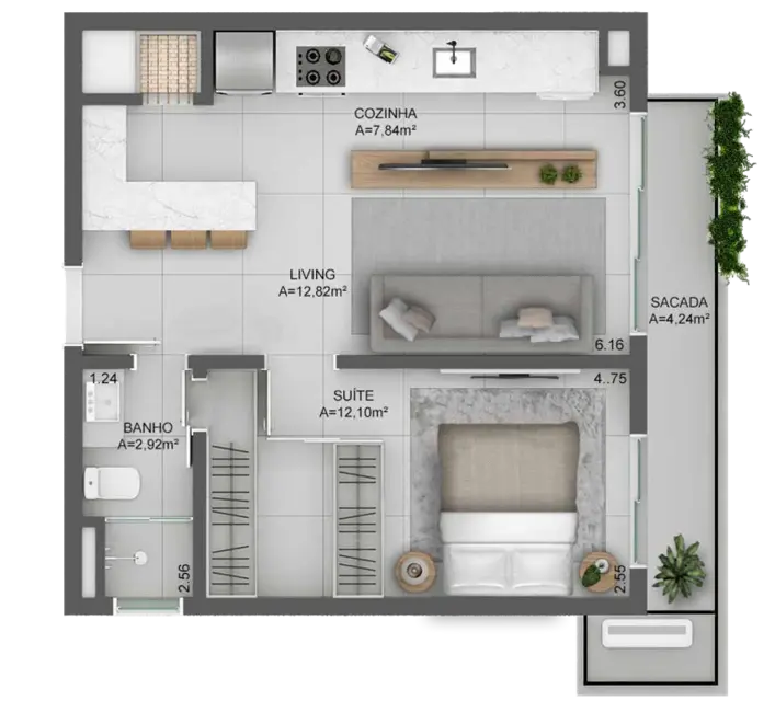 Foto 7 de Apartamento com 1 quarto à venda, 36m2 em Cidade Baixa, Porto Alegre - RS