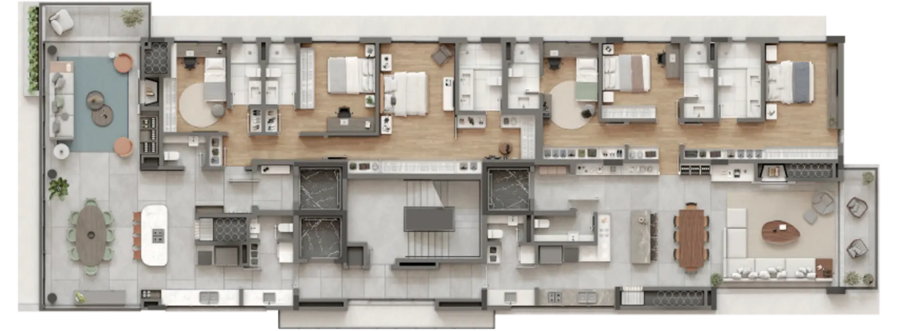 Apartamento com 3 quartos à venda, 187m2 em Bela Vista, Porto Alegre - RS - imagem 4 Foto 4 de Apartamento com 3 quartos à venda, 187m2 em Bela Vista, Porto Alegre - RS