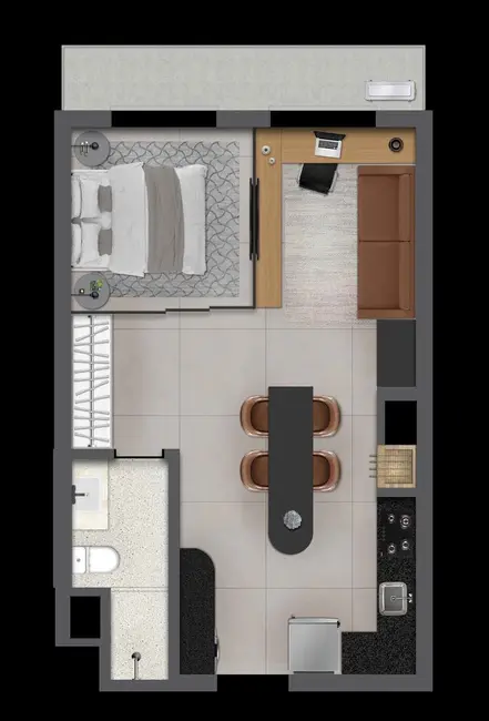 Foto 5 de Apartamento com 1 quarto à venda, 49m2 em Partenon, Porto Alegre - RS