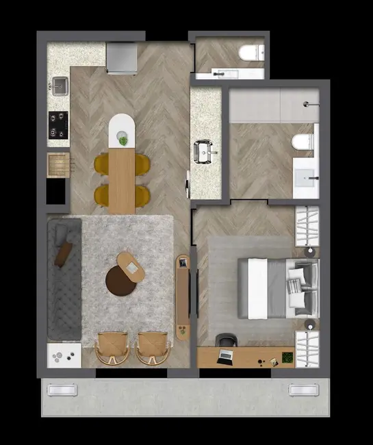 Foto 7 de Apartamento com 1 quarto à venda, 49m2 em Partenon, Porto Alegre - RS