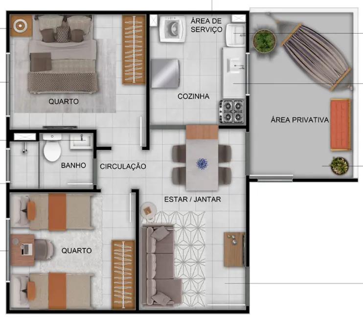 Foto 4 de Apartamento com 2 quartos à venda, 40m2 em Morro Santana, Porto Alegre - RS