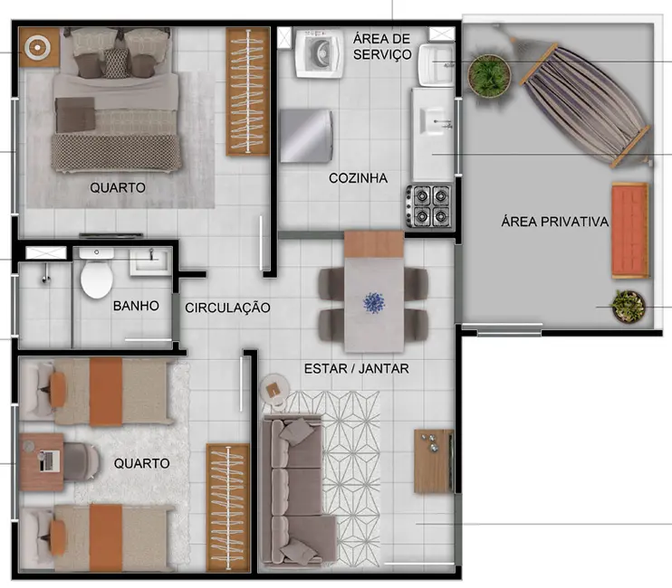 Foto 4 de Apartamento com 2 quartos à venda, 50m2 em Morro Santana, Porto Alegre - RS