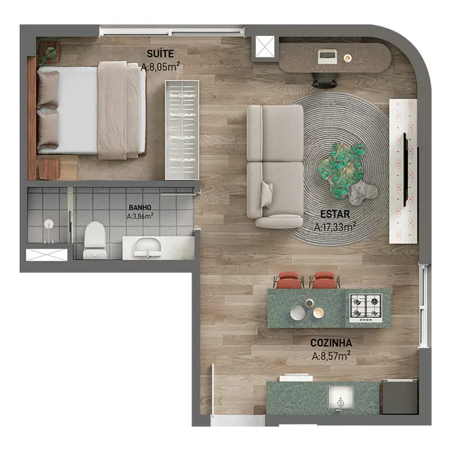 Apartamento com 4 quartos à venda, 186m2 em Moinhos de Vento, Porto Alegre - RS - imagem 8 Foto 8 de Apartamento com 4 quartos à venda, 186m2 em Moinhos de Vento, Porto Alegre - RS