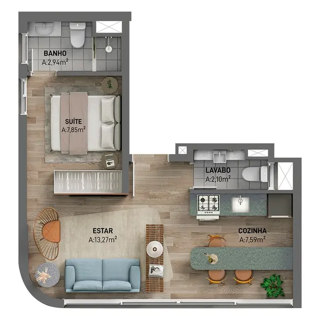 Apartamento com 2 quartos à venda, 93m2 em Moinhos de Vento, Porto Alegre - RS - imagem 7 Foto 7 de Apartamento com 2 quartos à venda, 93m2 em Moinhos de Vento, Porto Alegre - RS