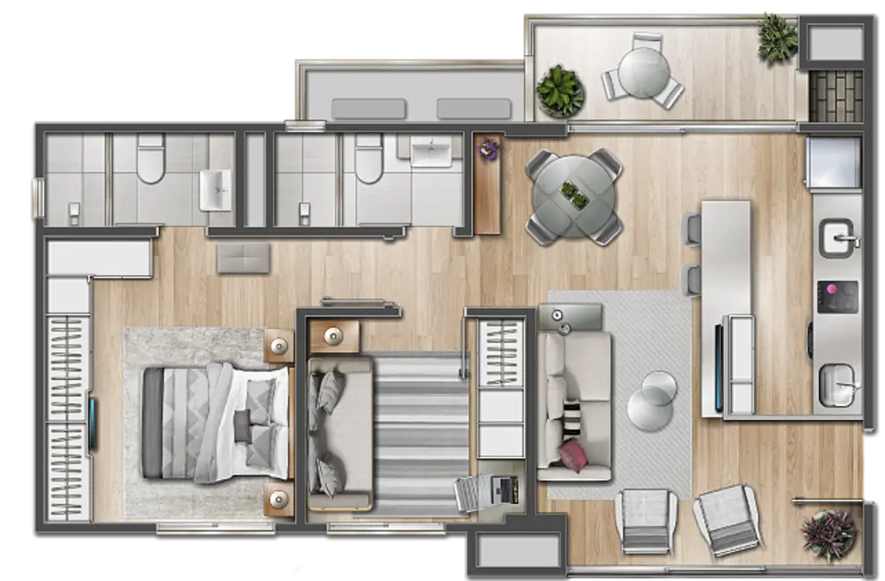 Apartamento com 2 quartos à venda, 123m2 em Menino Deus, Porto Alegre - RS - imagem 5 Foto 5 de Apartamento com 2 quartos à venda, 123m2 em Menino Deus, Porto Alegre - RS
