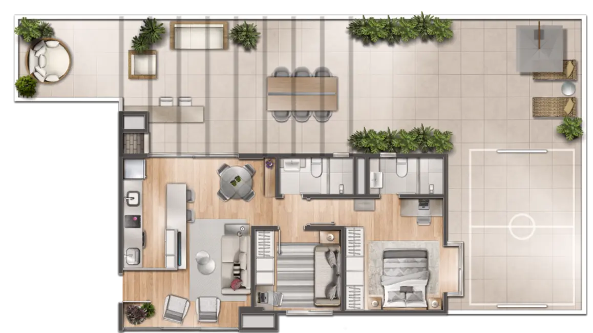 Apartamento com 2 quartos à venda, 123m2 em Menino Deus, Porto Alegre - RS - imagem 3 Foto 3 de Apartamento com 2 quartos à venda, 123m2 em Menino Deus, Porto Alegre - RS
