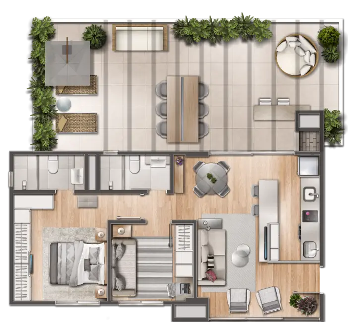 Apartamento com 2 quartos à venda, 123m2 em Menino Deus, Porto Alegre - RS - imagem 4 Foto 4 de Apartamento com 2 quartos à venda, 123m2 em Menino Deus, Porto Alegre - RS