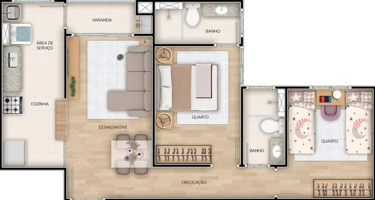 Foto 7 de Apartamento com 1 quarto à venda, 43m2 em Camaquã, Porto Alegre - RS