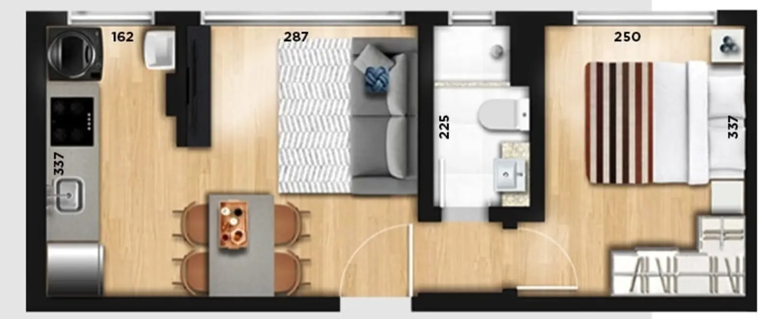 Foto 3 de Apartamento com 1 quarto à venda, 32m2 em Bom Fim, Porto Alegre - RS