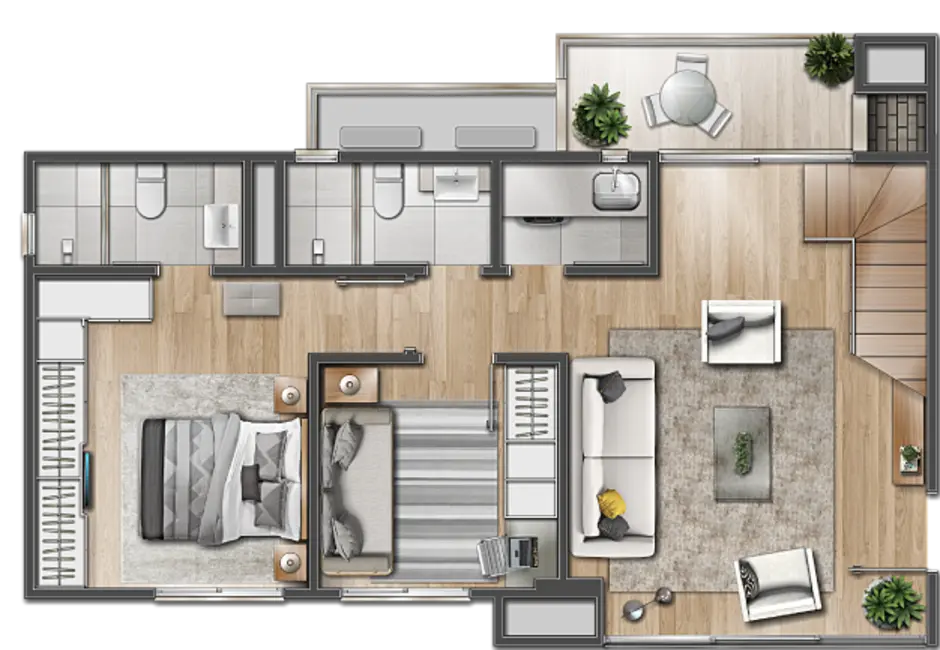 Foto 2 de Apartamento com 2 quartos à venda, 157m2 em Menino Deus, Porto Alegre - RS