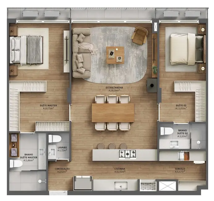 Foto 1 de Apartamento com 2 quartos à venda, 128m2 em Menino Deus, Porto Alegre - RS