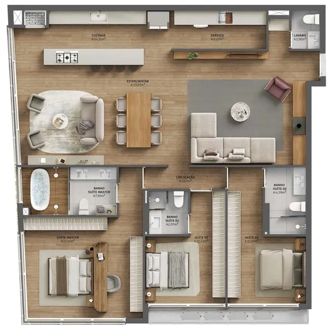 Apartamento com 2 quartos à venda, 128m2 em Menino Deus, Porto Alegre - RS - imagem 8 Foto 8 de Apartamento com 2 quartos à venda, 128m2 em Menino Deus, Porto Alegre - RS