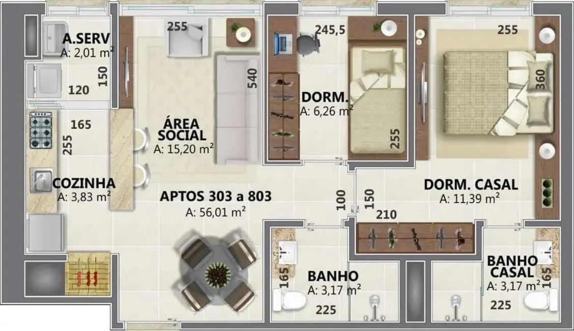 Apartamento com 2 quartos à venda, 56m2 em Menino Deus, Porto Alegre - RS - imagem 4 Foto 4 de Apartamento com 2 quartos à venda, 56m2 em Menino Deus, Porto Alegre - RS