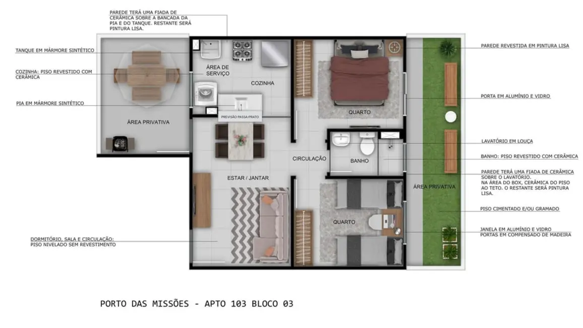Foto 3 de Apartamento com 2 quartos à venda, 42m2 em Vila Nova, Porto Alegre - RS