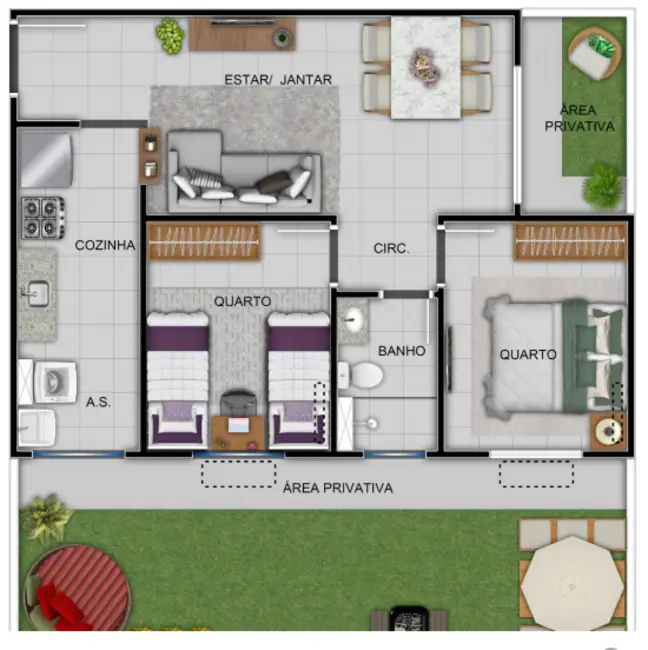 Foto 3 de Apartamento com 2 quartos à venda, 44m2 em Costa e Silva, Porto Alegre - RS