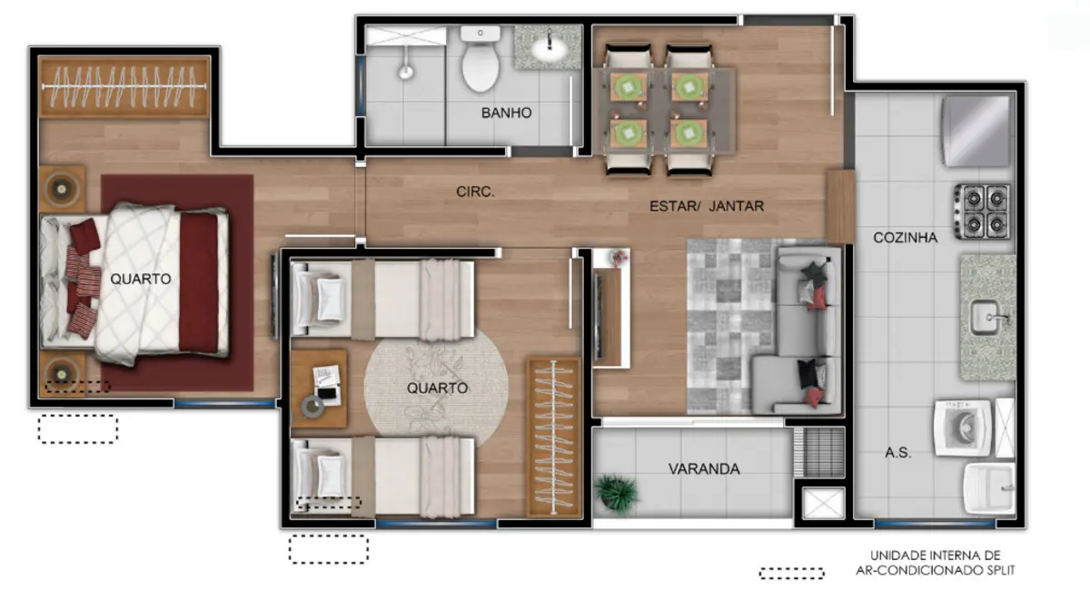 Foto 5 de Apartamento com 1 quarto à venda, 44m2 em Costa e Silva, Porto Alegre - RS