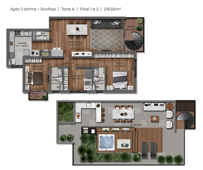 Foto 9 de Apartamento com 3 quartos à venda, 106m2 em Tristeza, Porto Alegre - RS