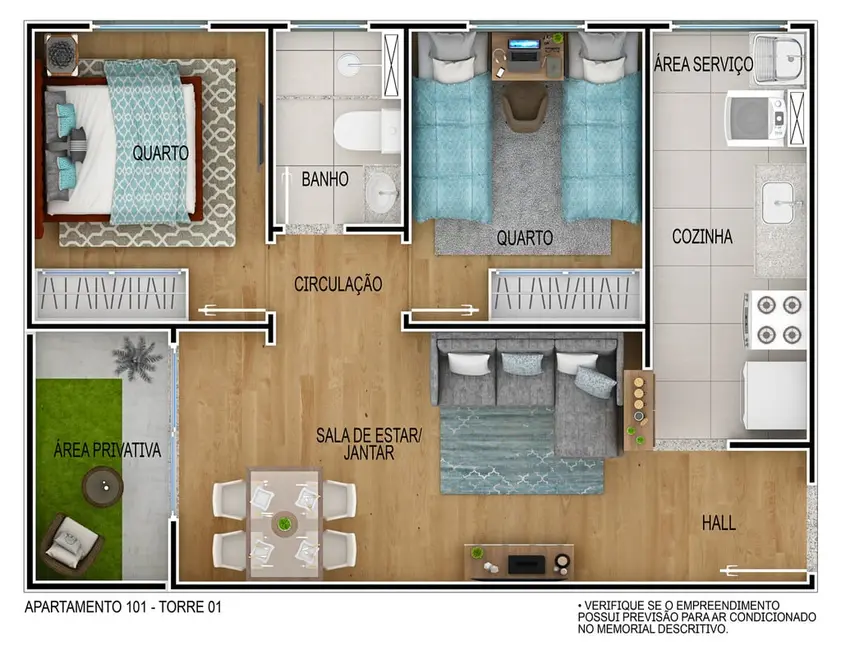 Foto 2 de Apartamento com 2 quartos à venda, 44m2 em Costa e Silva, Porto Alegre - RS