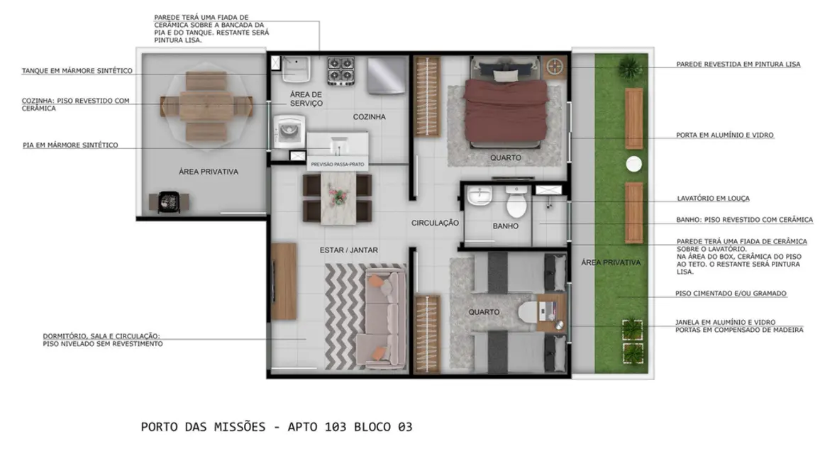 Foto 4 de Apartamento com 2 quartos à venda, 62m2 em Vila Nova, Porto Alegre - RS