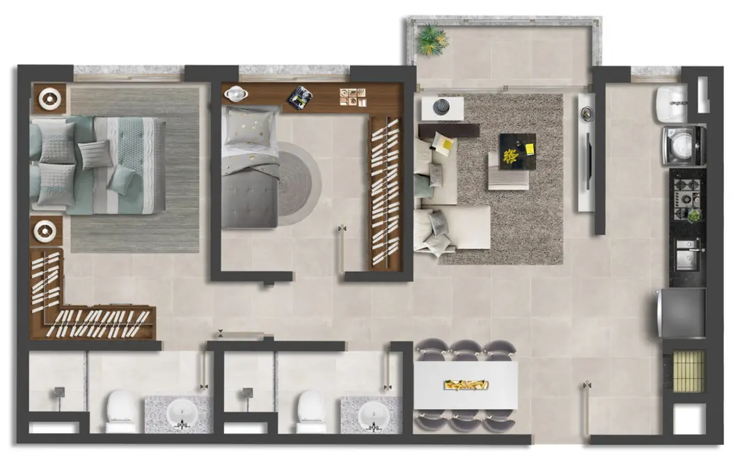 Foto 4 de Apartamento com 2 quartos à venda, 102m2 em Cristo Redentor, Porto Alegre - RS