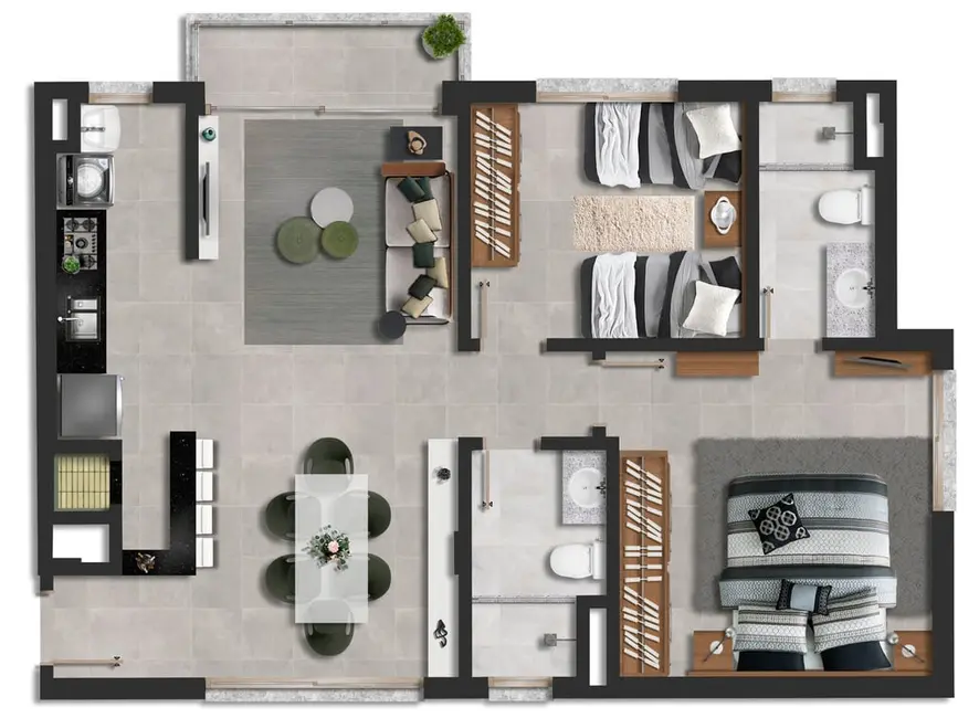 Foto 6 de Apartamento com 2 quartos à venda, 73m2 em Cristo Redentor, Porto Alegre - RS