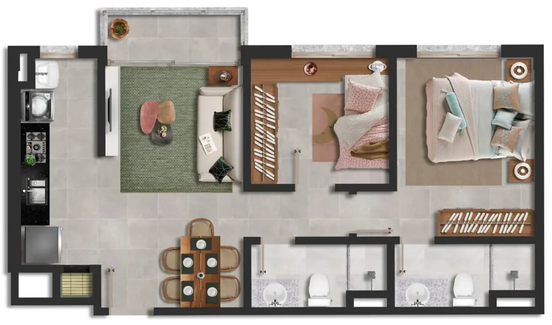 Foto 3 de Apartamento com 2 quartos à venda, 74m2 em Cristo Redentor, Porto Alegre - RS