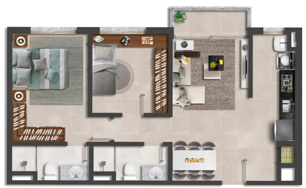 Foto 4 de Apartamento com 2 quartos à venda, 74m2 em Cristo Redentor, Porto Alegre - RS