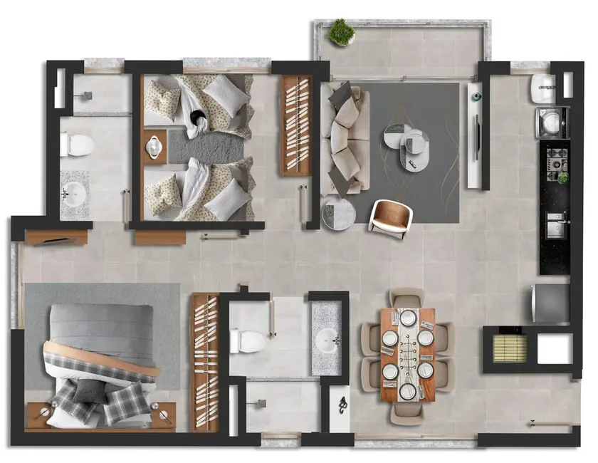 Foto 5 de Apartamento com 2 quartos à venda, 53m2 em Cristo Redentor, Porto Alegre - RS