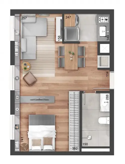 Foto 1 de Apartamento com 2 quartos à venda, 65m2 em Auxiliadora, Porto Alegre - RS
