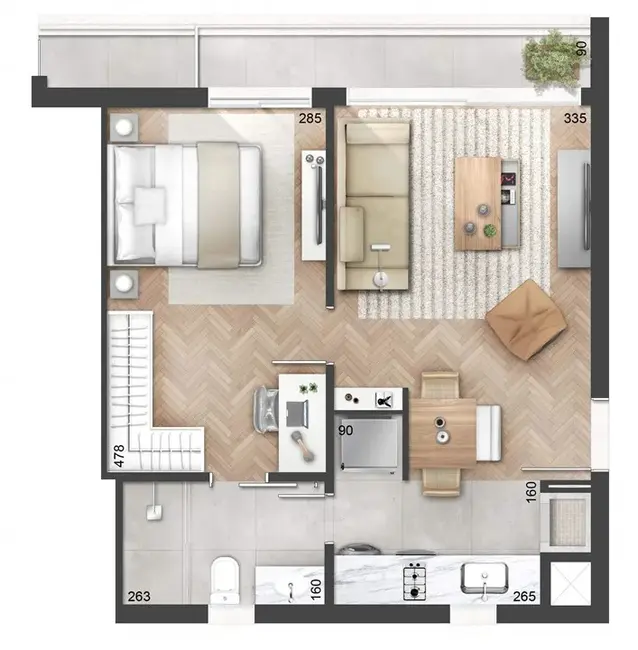 Foto 2 de Apartamento com 2 quartos à venda, 65m2 em Auxiliadora, Porto Alegre - RS