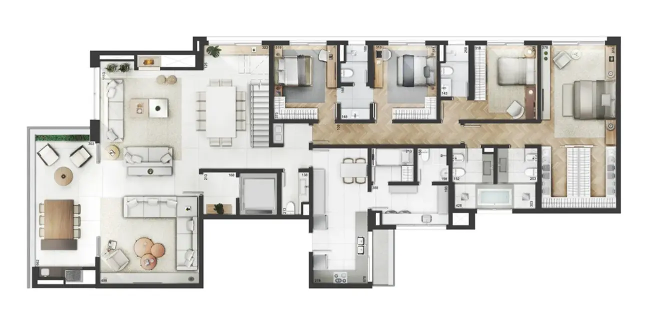 Apartamento com 4 quartos à venda, 291m2 em Moinhos de Vento, Porto Alegre - RS - imagem 3 Foto 3 de Apartamento com 4 quartos à venda, 291m2 em Moinhos de Vento, Porto Alegre - RS