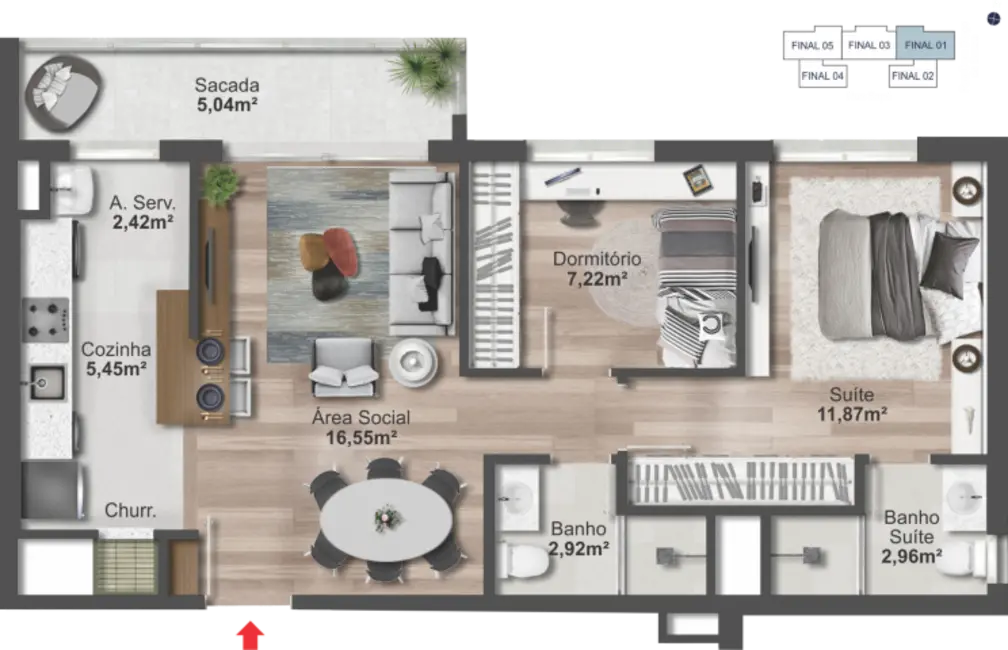 Foto 3 de Apartamento com 2 quartos à venda, 110m2 em Cristo Redentor, Porto Alegre - RS