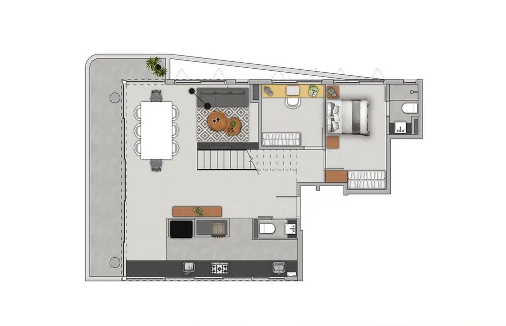 Apartamento com 3 quartos à venda, 110m2 em Menino Deus, Porto Alegre - RS - imagem 7 Foto 7 de Apartamento com 3 quartos à venda, 110m2 em Menino Deus, Porto Alegre - RS