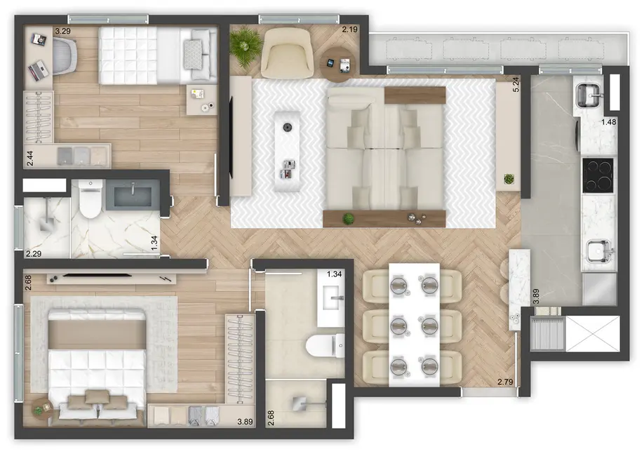 Foto 8 de Apartamento com 2 quartos à venda, 55m2 em São João, Porto Alegre - RS